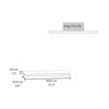 SEVOBAL Utility Storage Shelves Bookshelf Pair of Wide Floating Shelves, Contemporary Wall-Mounted Storage for Living Room, Beige, 31.89"*10.63"*3.54" - 3 of 4