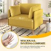 PAGED Mid-Century Modern Accent Chair with Plush Cushions Living Room Chairs with Angled Arm Design, Accent Chairs for Living Room - 4 of 4