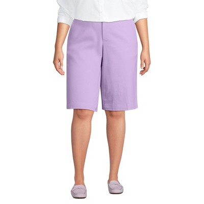 Lands' End Women's Elastic Back Classic 12" Chino Shorts