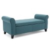 NicBex Modern 50" Storage Bench Wood Accent Stools with Curved Arms for Bedroom and Entryway - 2 of 4