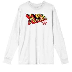 X-Men ‘97 Character Logo Crew Neck Long Sleeve White Adult Sweatshirt - 1 of 4
