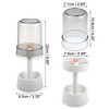 Unique Bargains Toothbrush Holder Stand with Cover with 3 Slots PP for Bathroom Pink 8.66''x2.99'' 1Pc - 4 of 4