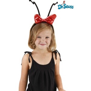 HalloweenCostumes.com One Size Fits Most  Girl  Cindy Lou Deluxe Headband, Red/Black - 1 of 2