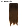 Unique Bargains Women's Straight Long Hair Hair Extensions High Temperature Fiber Gradient Yellow Brown 1 Pc - 3 of 3