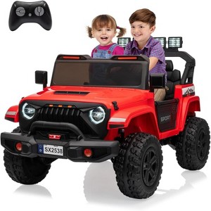 Ride On Toys, Adjustable Car Body, 2 Seater 24V Toddler Car, Ride On Car with Remote Control, Ride On Truck w/ 4-Wheeler Suspension - 1 of 4
