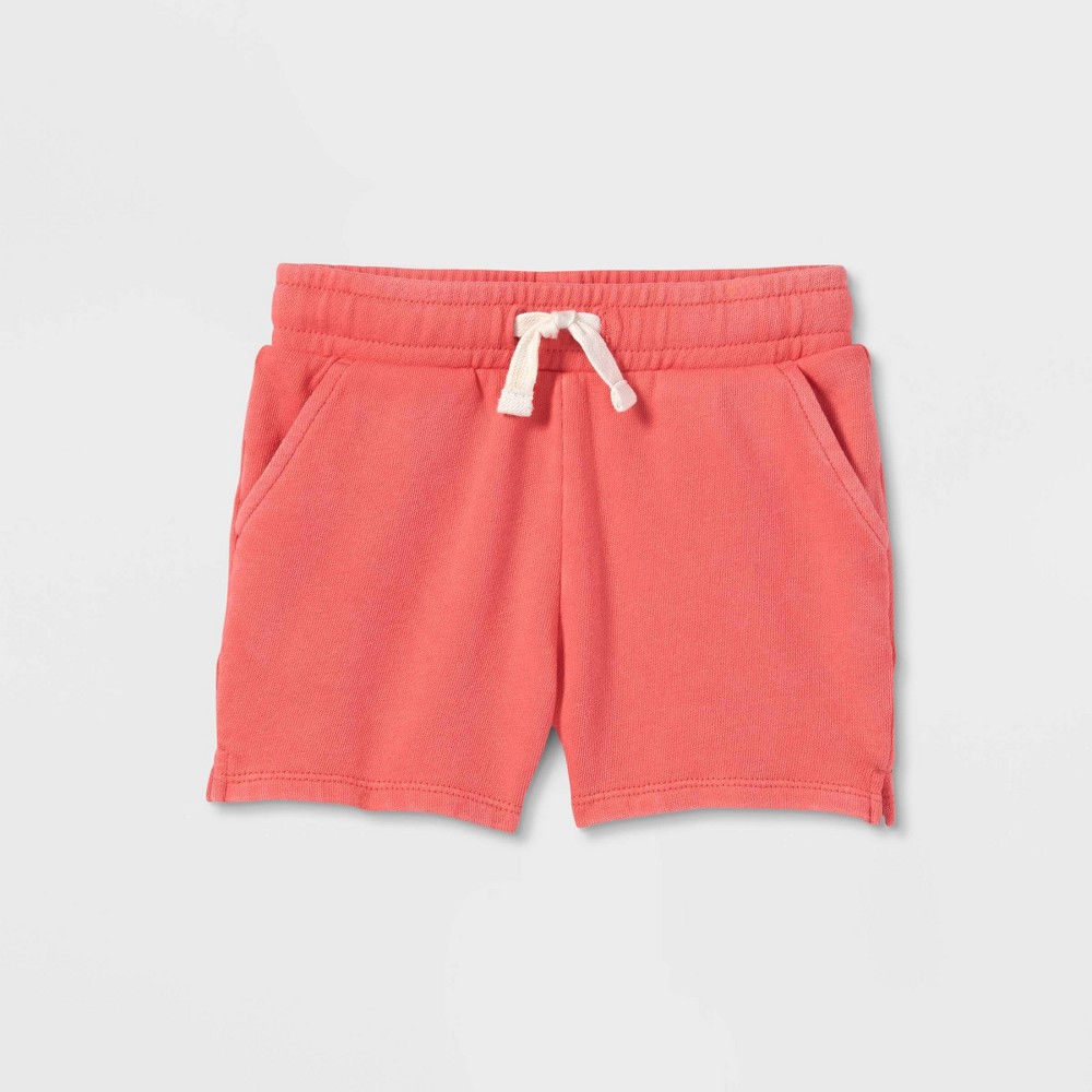 Kids' Shorter-Length Shorts - Cat & Jack Coral Pink XS