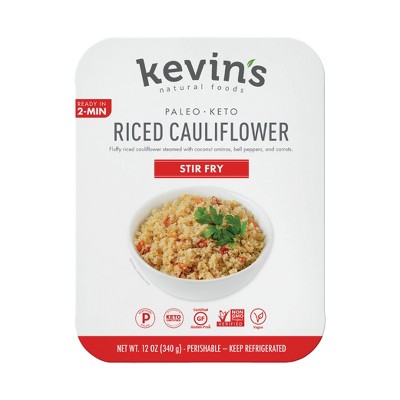 Kevin's Natural Foods Vegan Gluten Free Riced Cauliflower Stir Fry - 12oz