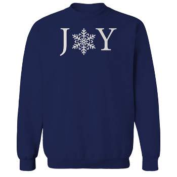 Rerun Island Men's Christmas Joy Long Sleeve Graphic Cotton Sweatshirt