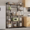 Artloge 5 Tiers Freestanding Kitchen Cabinet Large Storage Bakers Rack Cabinet Microwave Stand Pantry Cupboard Organiser Shelf with 6 Hooks for Home - 2 of 4