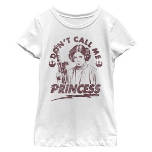 Girl's Star Wars Leia Don't Call Me Princess T-Shirt - 1 of 4