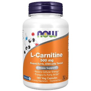 Carnitine 500mg by Now Foods  -  180 Capsule - 1 of 3