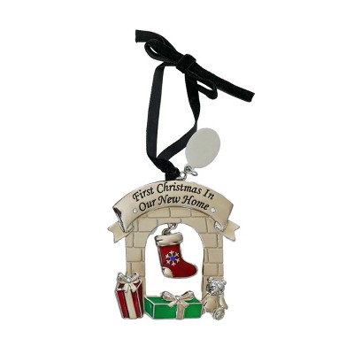 Slickblue Delightful 3D First Christmas in Our New Home Fireplace Ornament with Tag