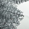 7ft Silver Pencil Christmas Tree, Slim Artificial Holiday Tree with 499 Branch Tips and Stable Plastic Base - 3 of 4