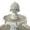 Sunnydaze Outdoor 2-Tier Solar Powered Water Fountain with Battery Backup and Submersible Pump - 35" - 4 of 4