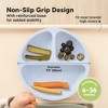 3-Pack Prep Suction Plates for Baby, 100% Silicone Toddler Plates, BPA-Free Divided Baby Plates with Suction - 4 of 4