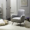 Noelle Accent Chair - FOX6269A - Light Grey - Safavieh - 2 of 4