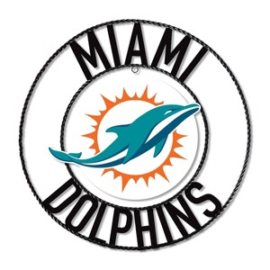 NFL Miami Dolphins Wrought Iron Wall Art - 1 of 4