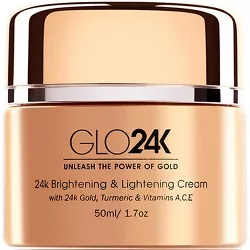 GLO24K Brightening & Lightening Cream with 24k Gold, Turmeric & Vitamins A,C,E