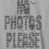 Rerun Island Men's No Photos Please Long Sleeve Graphic Cotton Sweatshirt Hoodie - 2 of 4