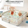 Large Baby Playpen – 47×47in Toddler Play Yard, Indoor Activity Fence for Apartments, Safe & Spacious Play Area - 3 of 4