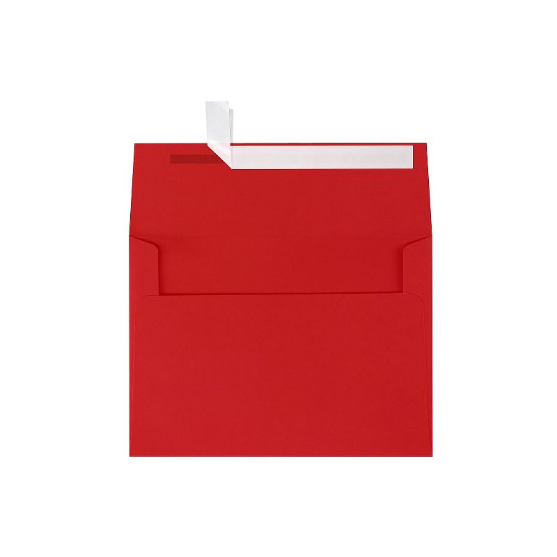 LUX A7 Invitation Envelopes 5 1/4 x 7 1/4 500/Box Ruby Red EX4880-18-500, 2 of 4