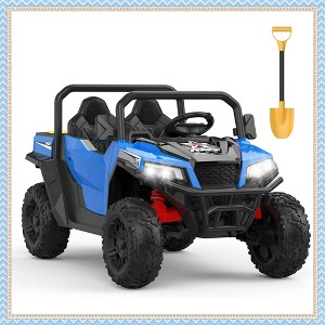Garvee 24V Kids Ride On Dump Truck with Electric Bed, 2-Seater 4WD Ride Truck w/ Remote Control, Music, LED, Shovel, Gift for Boys & Girls - 1 of 4