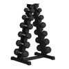 Premium Rubber Coated Hex Dumbbell Weight Set With Rack, Multiple Packages,210LB/350LB/450LB/550LB for Home Gym, Coated Hand Weights for Workouts - 2 of 4