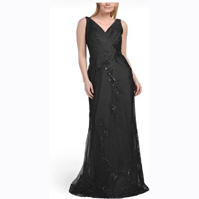 RENE RUIZ V-NECK TULLE + SEQUINS FIT + FLARE GOWN : Target