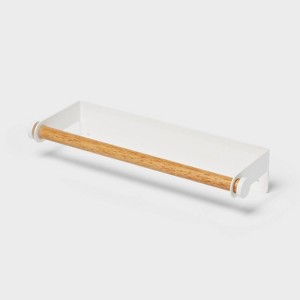 Paper Towel Holder White - Brightroom™: Metal Kitchen Holder, Napkin & Sponge Organizer, 12.5" Width - 1 of 3