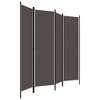 vidaXL 4-Panel Room Divider Anthracite 78.7"x70.9" - 3 of 4