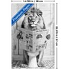 Trends International Reinders: Toilet Humor - Lion Toilet Unframed Wall Poster Print White Mounts Bundle 14.725" x 22.375" - 3 of 4