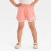 Toddler Girls' 2pc Barbie Surf Short Sleeve T-Shirt and Shorts Set - White/Pink - 4 of 4
