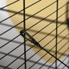 LOVMOR 42" Ferret Cage Wheels Brakes with Hammocks in Black - 3 of 4