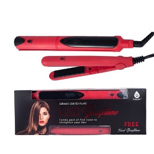 Pursonic Professional Salon Quality Flat Iron Hair Straightener With A Free Travel Straightener - 1 of 3