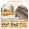 107" Chenille 2-Seater Memory Foam Sofa with Deep Seat, No Installation - 4 of 4