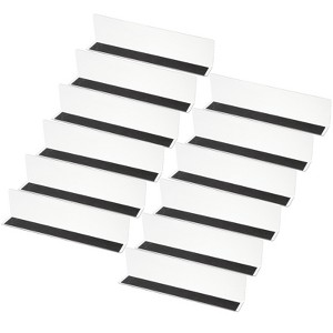 Unique Bargains Acrylic Magnetic L-Shaped Bedroom Kitchen Office Shelf Dividers - 1 of 4