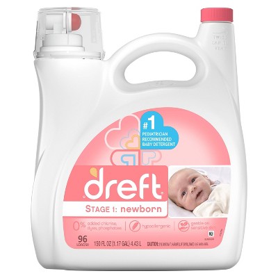 Dreft Stage 1:  Newborn Baby Liquid Laundry Detergent - 138 fl oz