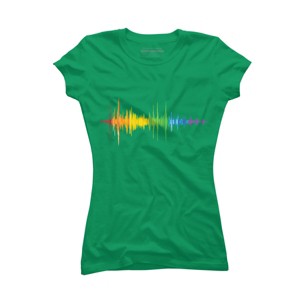 Adult Design By Humans Soundwave Rainbow Pride By Truemilk T-Shirt - 1 of 2