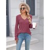 V Neck Long Sleeve Shirts for Women Casual Fall Tops Lightweight Tunic Sweaters Fashion Clothes 2025 - 4 of 4
