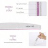 100Pcs 100/180 Grit Nail File and Buffer for Acrylic, Gel Nails,Pedicure Tools for Shaping, Smoothing & Buffing - 4 of 4