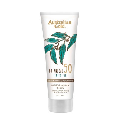 Photo 1 of Australian Gold Botanical Tinted Face Sunscreen Lotion - SPF 50 - 3 fl oz