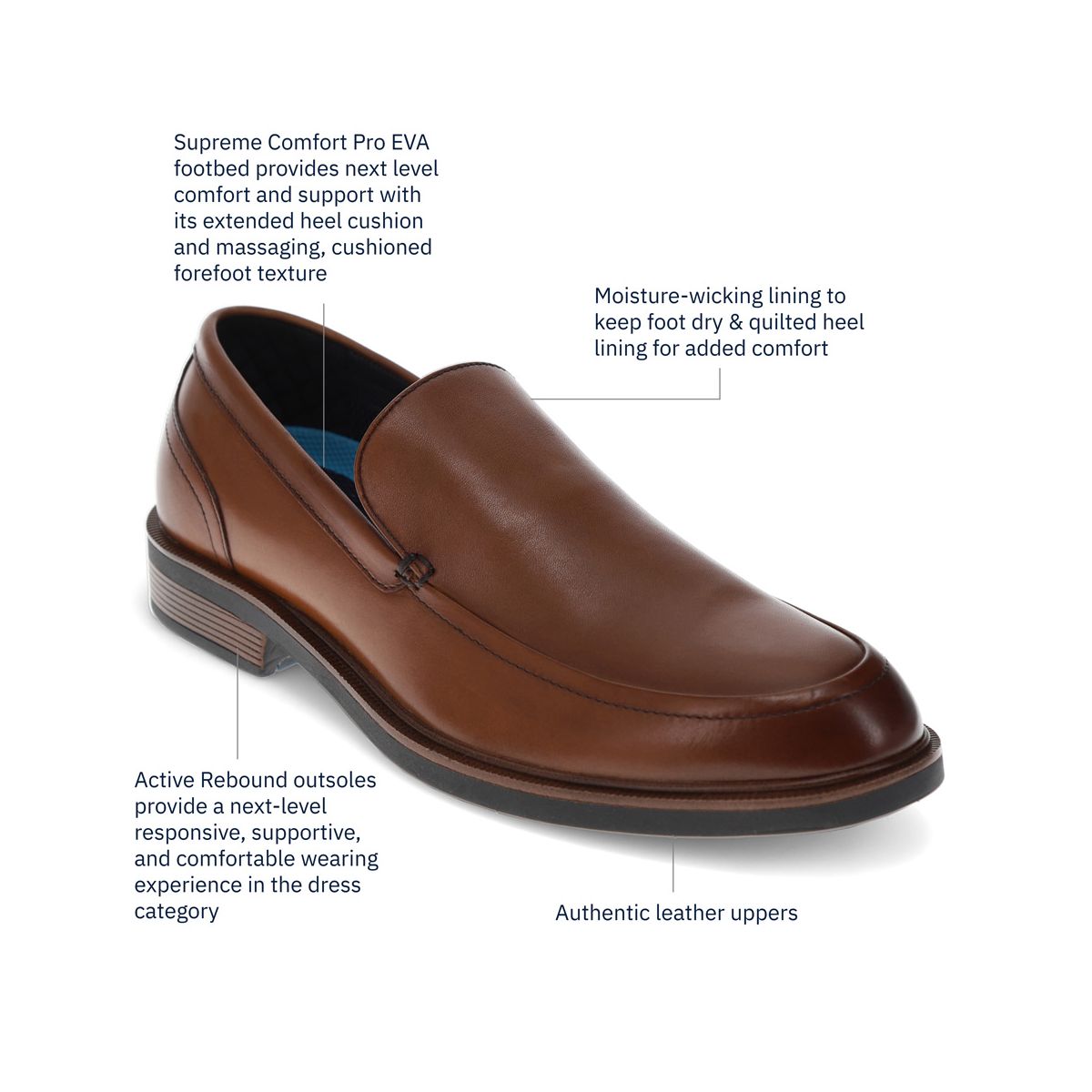 Dockers Mens Ayers Leather Dress Loafer - thumbnail 8