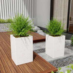 Christopher Knight Home Jaron Patio Modern Handcrafted Lightweight Concrete Planter Box - 1 of 4