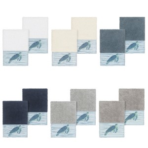 Linum Home Textiles 100% Turkish Cotton MIA Embellished Towel Set - 1 of 3