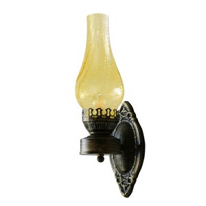 YIYIBYUS Retro Indoor Wall Sconce with Glass Shade, Wall Lamp - 1 of 4