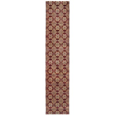 Oriental Weavers Andorra 6883A Red/ Gold Indoor Area Rug - 2'6" x 12'