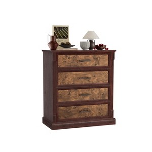 Farmhouse-style five-drawer chest, tall chest of drawers, Wooden TV stand, suitable for living rooms and hallways - 1 of 4