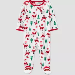 Carter's Just One You® Baby Santa Footed Pajama - White