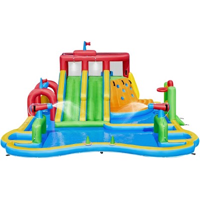 Yaheetech 10-in-1 Water Bounce House with Slides for Kids Aged 3 to 8