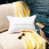 Indoor/Outdoor Beach Please Embroidered Lumbar Throw Pillow - Sorra Home - 4 of 4